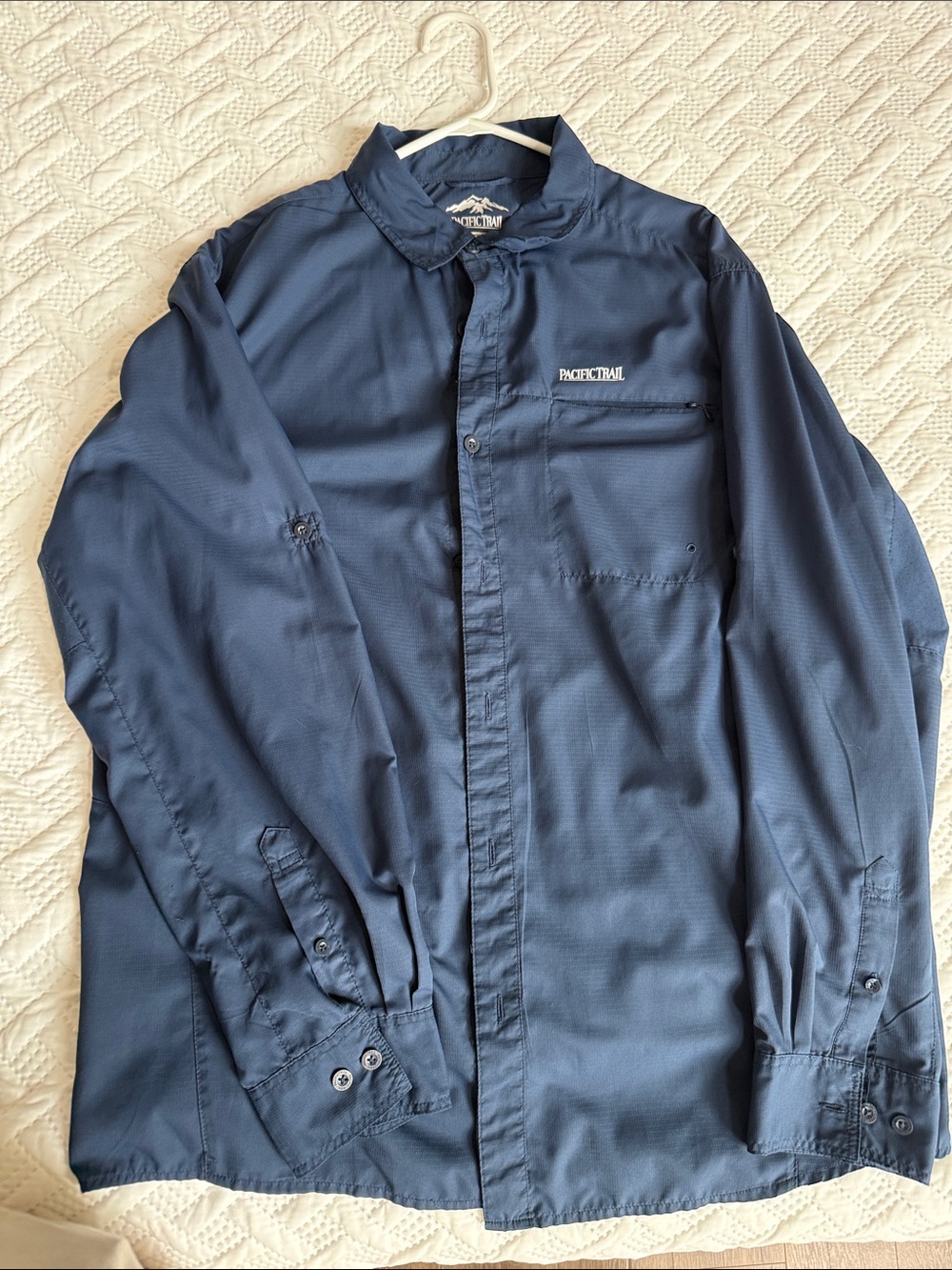 Pacific Trail Men's Dark Navy Button-Front Shirt Jacket